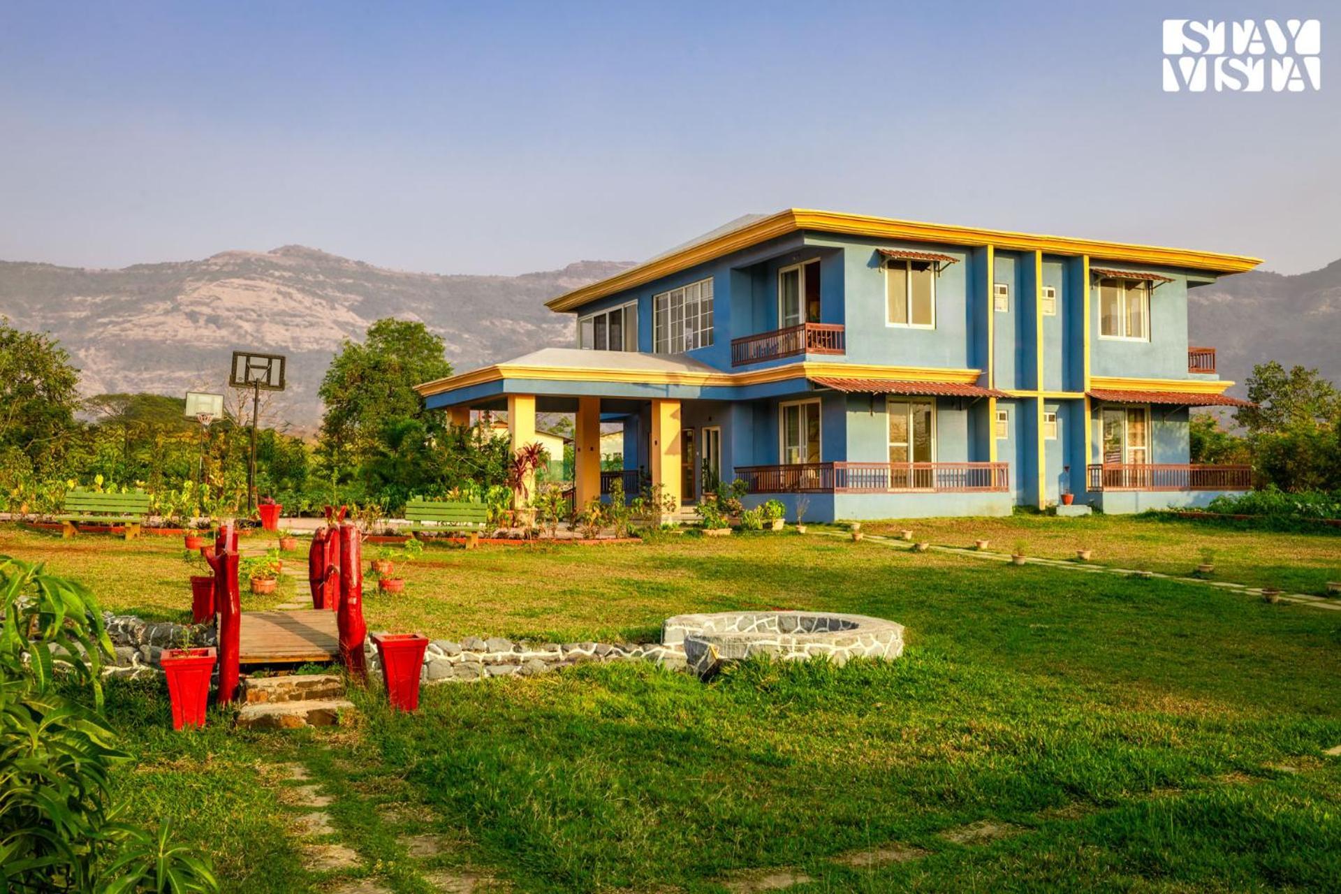 Stayvista'S Hillside Meadows - Mountainside Retreat With Farm View, Pool & Deck, Lawn & Gazebo Chinchavli Zewnętrze zdjęcie